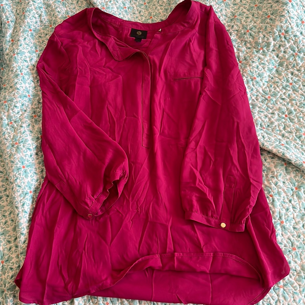 JM Collections - Size XXL blouse - Fuchsia color